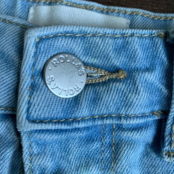 Rolla’s Sailor Light Wash High Rise Wide-Leg Jeans - Picture 6 of 14